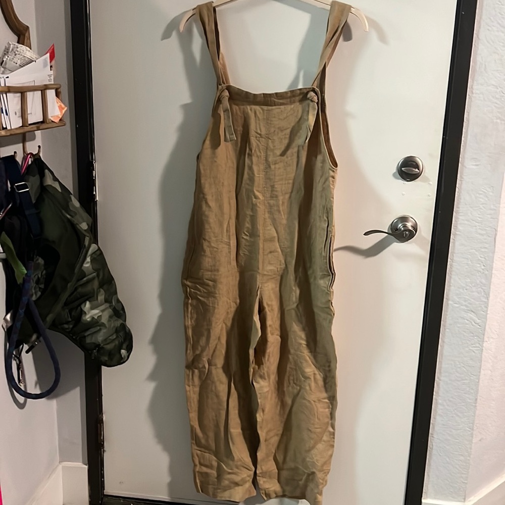 Linen overalls